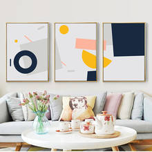 Simple Modern Abstract Morandi Colorful Geometric Canvas Painting Prints Poster Wall Art Picture Bedroom living Room Home Decor 2024 - buy cheap