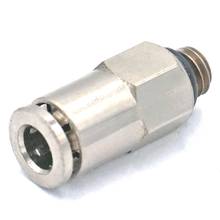 Pneumatic Nickel Brass Push In Connector Union Quick Release Air Fitting Plumbing M5 Male to Fit Tube O/D 4mm 2024 - buy cheap