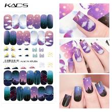 Наклейки для дизайна ногтей KADS звездное небо Туманность наклейки для дизайна ногтей Фольга украшение для маникюра слайдер для переноса воды наклейки для ногтей 2024 - купить недорого
