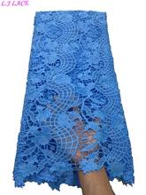 Material suave tejido de alta calidad bordado cordón mujeres vestido costura guipur africano encajes 5 yardas caliente cordón telas de encaje 2024 - compra barato