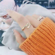 Romântico abraço com ambas as mãos anel de abertura para mulheres meninas moda novo design ajustável dedo jóias presentes de festa 2024 - compre barato