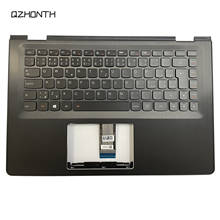Funda superior para Lenovo Flex 3 14 1470 1480 Yoga 500-14, reposamanos con teclado europeo retroiluminado, novedad 2024 - compra barato