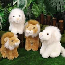 Nova simulação tigre leão branco leopardo brinquedos de pelúcia animais de pelúcia boneca bonito presente aniversário da criança brinquedos travesseiro macio natal 2024 - compre barato