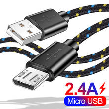 Nylon Braided Micro USB Cable 1M 2M 3M Fast Charging Data Sync USB Charger Cable For Samsung Xiaomi Tablets Mobile Phone Cables 2024 - buy cheap