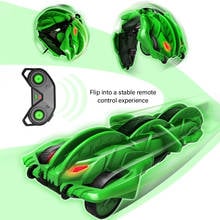 2.4Ghz Remote Control Cars Stunt Rc Car High Speed Flashing 3D Flip roll Green & Blue Electric Race Double S Toys Christmas gift 2024 - buy cheap