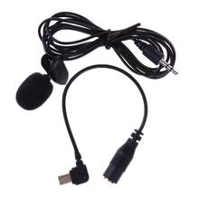 Профессиональный мини USB внешний микрофон всенаправленный микрофон с зажимом для воротника внешний кабель для GoPro Hero 3/3 + 4 2024 - купить недорого
