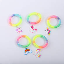 10Pcs Mixed Style Unicorn Hair Rings Bracelet Wedding Party Baby Show Charm Guest Favors Pendant Children Craft Decor Small Gift 2024 - buy cheap