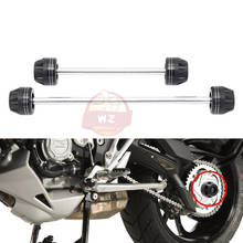 Protetor de roda dianteiro e traseiro para motocicletas, feito de alumínio, para yamaha tdm 900 tdm900, 2002 a 2010, com garfo e tampa 2024 - compre barato