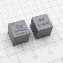 10mm Ta≥ 99.99% de Tántalo Ta cubo tabla periódica de los elementos cubo hecho a mano la ciencia educativo de DIY artesanía de pantalla 2024 - compra barato
