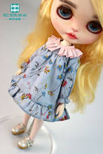 Doll clothes Fashion print dress for Blyth Azone OB23 OB24 1/6 doll accessories Girl's gift 2024 - buy cheap