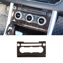 Cubierta de marco de Panel de CA para consola central Land Rover Range Rover Sport, accesorio de coche, plástico ABS, madera de Fresno rojo, 2014-2018 2024 - compra barato