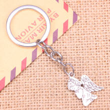 20pcs New Fashion Keychain 24x17mm pray angel Pendants DIY Men Jewelry Car Key Chain Ring Holder Souvenir For Gift 2024 - buy cheap
