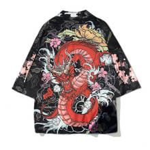 Kimono japonés para hombres y mujeres, cárdigan de Cosplay, blusa Retro, Túnica para Mujer, camisa Yukata Plage de verano, ropa de calle de Anime, Japón 2024 - compra barato