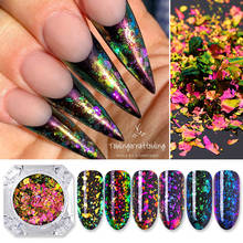 Nail Sequins Glitter  Chameleon Powder Dust Dazzling Nails Nail Art Glitter 3D Decorations  Tips Nail Designs 2024 - buy cheap