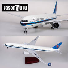 Aeronave de avião jason tutu 47cm, china austrália aérea, b777, modelo de avião, resina diecast escala com avião leve e roda 2024 - compre barato