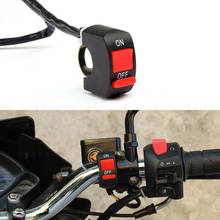 22mm universal motocicleta guiador flameout interruptor no botão para kawasaki zzr 600 zxr 400 ninja gpz500 ex500 650r er6f er6n 2024 - compre barato