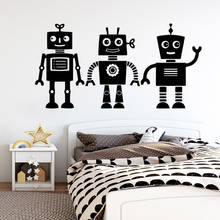 Papel pintado de vinilo de Robot colorido rollo de muebles decorativos para sala de estar dormitorio etiqueta de la pared decoración del hogar 2024 - compra barato