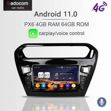 720P PX6 DSP Android 10.0 4G+64G 8core Car DVD Player GPS RDS autoradio BT 5.0 IPS For CITROEN Elysee 2013-2016 PEUGEOT PG 301 2024 - buy cheap