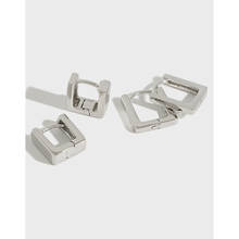 YPAY 100% реальные 925 стерлингового серебра маленькие квадратные серьги-гвоздики для женщин Brinco изысканные вечерние ювелирные изделия YME142 2024 - купить недорого