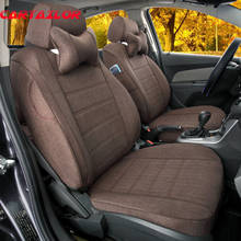 CARTAILOR-Conjunto de funda de asiento para coche VOLVO C70, funda de lino, Protector de asientos delanteros y traseros, protectores de coche y cojines de asiento, color negro 2024 - compra barato