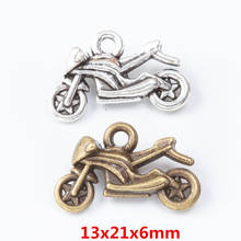 35 pieces of retro metal zinc alloy motorcycle pendant for DIY handmade jewelry necklace making 7610 2024 - buy cheap