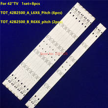 5set=40pcs LED Backlight strip 6 Lamps 4C-LB420T-YH1B 4C-LB420T-YH1A 006-P2K1972A For TCL L42F3308B L42F3309B 2024 - buy cheap