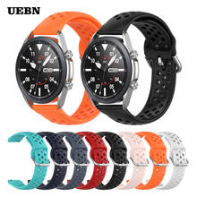 UEBN 20mm 22mm Sport Silicone Breathable Strap For Samsung Galaxy Watch 3 41mm 45mm Wristband Bracelet Replacement Watchbands 2024 - buy cheap