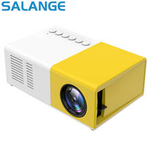 Мини-проектор Salange YG300, 320x240 пикселей, поддержка 1080P, HDMI, USB, аудио, видео, видеопроектор, с поддержкой 1080P, с USB, 2024 - купить недорого