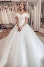 Princess Ball Gown Wedding Dresses Long Off Shoulder Corset Back Sequins Luxury Bridal Gowns Bride Dress Vestido De Noiva 2024 - buy cheap