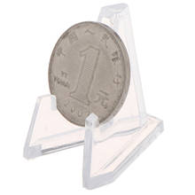 Medalhão moeda triângulo suporte de exibição collectibles moedas cavalete medalha titular emblema pequeno redondo/quadrado caixa papel clipe 2024 - compre barato