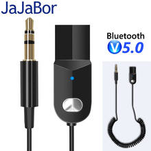 JaJaBor-Receptor de Audio inalámbrico para coche, adaptador con Bluetooth 5,0, música estéreo, 3,5mm, conector AUX, Mini USB, Kit de manos libres 2024 - compra barato
