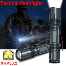 Тактическая светодиодная вспышка светильник 18650 Телескопический Перезаряжаемые USB мини-светильник XHP90 XHP70 самый яркий мощный охотничий кемпинговый светодиодный фонарь 2024 - купить недорого