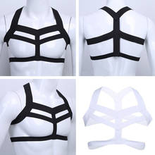 Sexy Men Sissy Lingerie Body Chest Harness Bondage Belt Costumes Arm Sleeve Halter Neck Clubwear Hollow Out Clothes Exotic Tanks 2024 - buy cheap