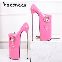 Voesnees Women Pumps 2020 Spring and Autumn New Platform Metal Heel High Heels 30cm Female Round Toe Nightclubs Pole Dance Shoes 2024 - buy cheap
