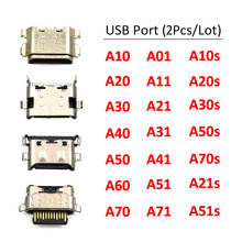 2Pcs USB Charger Jack Connector Charging Port For Samsung A10 A20 A30 A50 A70 A51 A21s A01 A11 A21 A31 A30s A50s A20s A10S A12 2024 - buy cheap