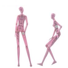 Régua de desenho com efeito feminina, régua de design de vestuário com efeito dinâmico de corpo humano, régua para desenho na mão, articulação rotativa 2024 - compre barato
