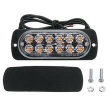 Luz Led de emergencia ultrafina para coche, luz de advertencia intermitente para bomberos, policía, advertencia estroboscópica 2024 - compra barato