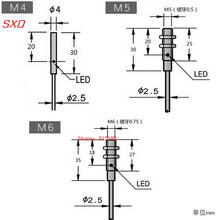 Interruptor de proximidad con Sensor DC NPN/PNP LJ4A3-1-Z/BX LJ5A3-1-Z/por NPN de tres cables, interruptor de inducción de 12V 24V, M4, M5, M6, 5 uds. 2024 - compra barato