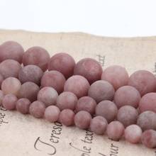 Natural Matte Beads Strawberry Quartzs Round Loose Spacer Beads For Jewelry Making DIY Bracelet Accessories 15inches 4/6/8/10mm 2024 - buy cheap