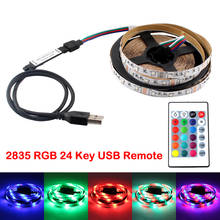 USB 5V Led Strip Light Flexible RGB LED Strip Lamp SMD 2835 60leds/m 5M Blacklight TV PC RGB Lighting Tape Diode Ribbon 2024 - buy cheap