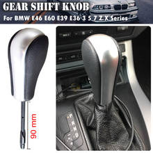 Para BMW 1 3 5 7 Z3 X5 X3 Série E81 E82 E87 E90 E92 E46 E39 Acessórios Alavanca Cabeça Da Engrenagem Knob Deslocamento de Carro Shifter Automático 2024 - compre barato