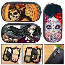 Cartoon Gothic Girls Print Cosmetic Case Pencil Bags Women Makeup Cases Teenager Girl School Case Stationary Bag Gift 2024 - buy cheap