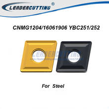 CNMG120408 CNMG120404 CNMG120412 YBC251 YBC252 CNMG160608 160612 CNMG190608 190612*10pcs Turning Inserts,Cutting blade for Steel 2024 - buy cheap