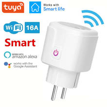 WiFi Smart Plug 16A EU Socket Tuya Smart Life APP Support Alexa Google Home Assistant Voice Control Power Monitor Timing 2024 - buy cheap