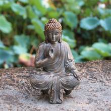 Miniature Meditating Garden Japanese Buddha Statue Home Feng Shui Decoration Zen Garden Figures Outdoor Statues for Decoration 2024 - buy cheap