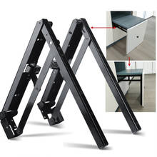 1Pair(2 PCS)/Lot Conceal Folding Seat Stool Bracket Hinge RV Shelf Support Shoe cabinet wardrobe closet stool shoe putting on 2024 - buy cheap