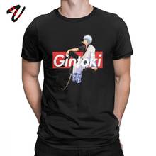 Popular Anime Tshirt Novelty Men T-Shirt Gintama Gintoki Sakata Cotton Tee Shirt Round Collar Tops Printed Short Sleeve T Shirt 2024 - buy cheap