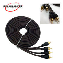 Car Audio Power Cable 5m Wire Audio Cable Line RCA Phono Y Splitter Lead Adapter Cable Connector 2024 - buy cheap