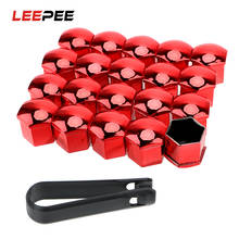 LEEPEE 17mm 20 Pcs Car Tyre Nut Anti-Rust Auto Hub Screw Cover Auto Replacement Parts Protection Covers Caps Car Wheel Nut Caps 2024 - buy cheap
