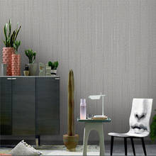 Papel de parede listrado com pigmento puro cinza, minimalista, moderno, listrado, estilo nórdico, quarto, sala de estar, plano de fundo, casa 2024 - compre barato